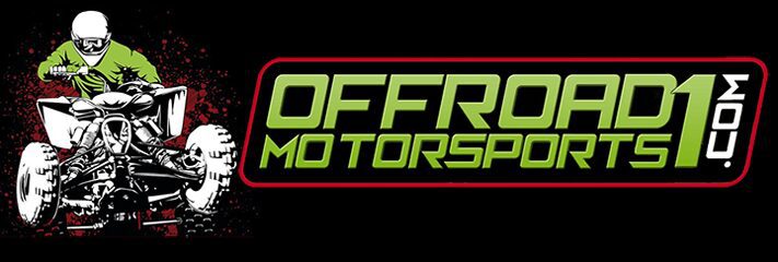 Offroad motorsports logo with ATV rider.