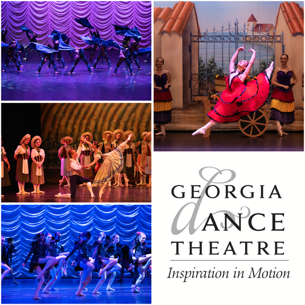 Collage of Georgia Dance Theatre performances