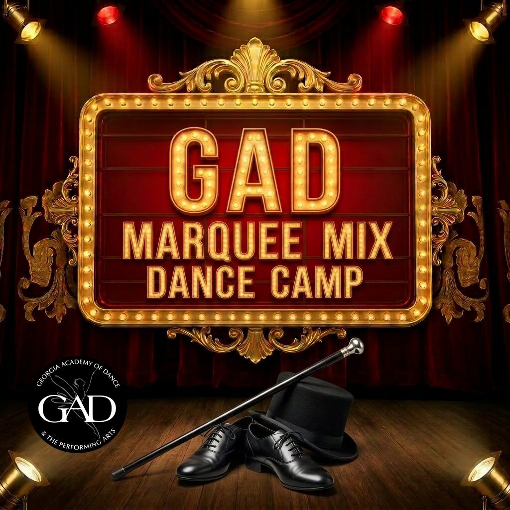 GAD Marquee Mix Dance Camp sign